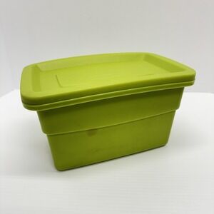 Vintage Rubbermaid Roughneck 1 Gallon Green Small Storage Tote #0475 avocado